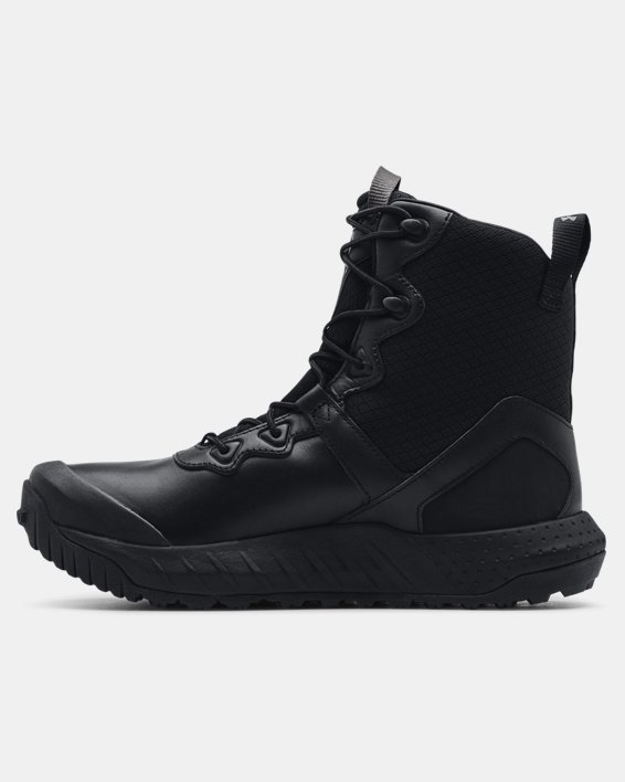 Men's UA Micro G® Valsetz Leather Waterproof Tactical Boots, Black, pdpMainDesktop image number 1